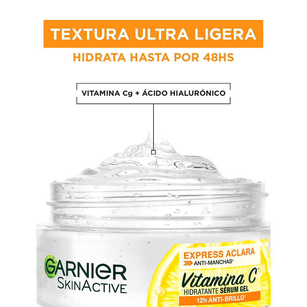 Crema Gel Hidratante Vitamina C Garnier componentes